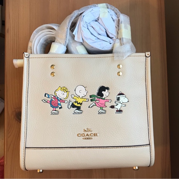 Coach Bags Coach X Peanuts Dempsey Tote 22 With Snoopy And Friends